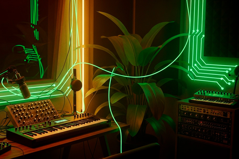 Visualización de música generada por IA